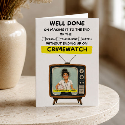 Funny Netball Team Thank You Card for Umpires