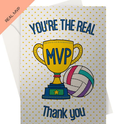 Funny Netball Thank You Card - You're The Real MVP