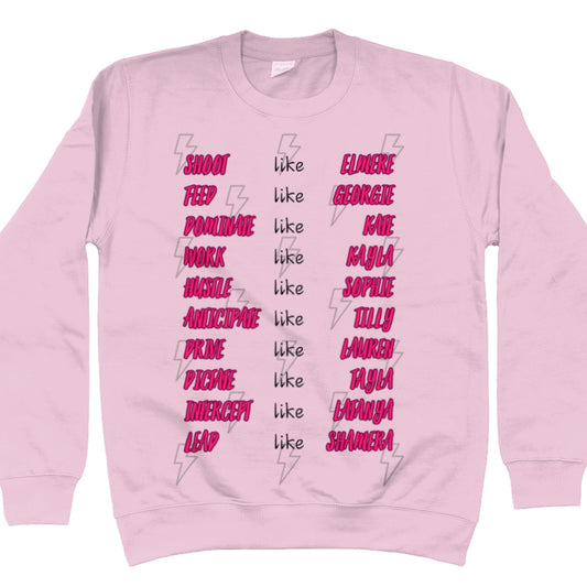 Adelaide Thunderbirds Netball Team Supporter Sweatshirt - SSN Netball