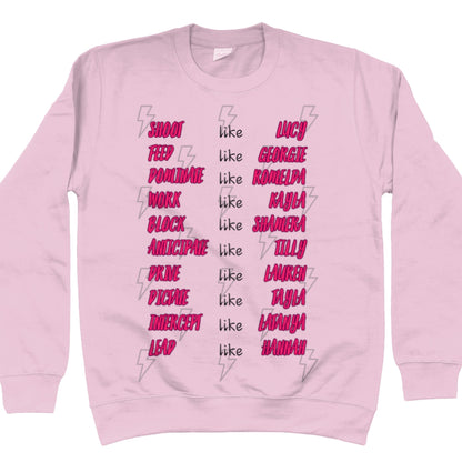 Adelaide Thunderbirds Netball Team Supporter Sweatshirt 