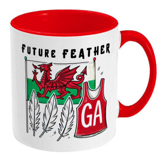 Wales Netball Mug - Gift Mug