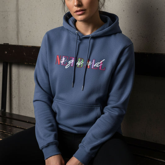 Netball Gifts - Dark Blue Netball Hoodie for Women