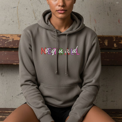Netball Gifts - Neutral Netball Hoodie for Women